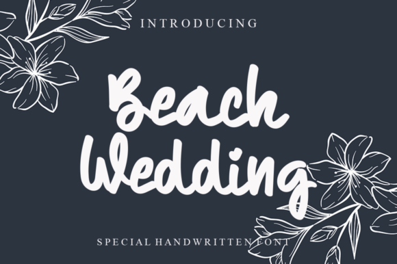 Beach Wedding: A Handwritten Font for Branding