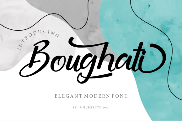 Boughati: A Romantic Handwritten Font for Editorial Design