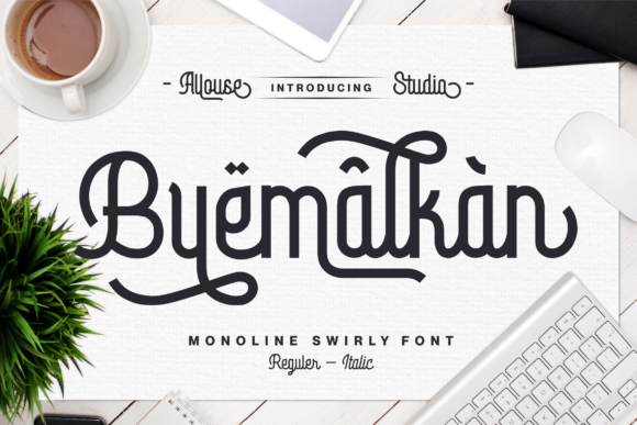 Byemalkan: A Vintage Script Font for Bold Branding