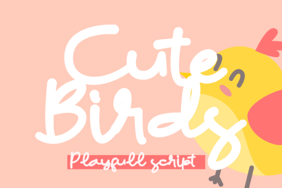 Cute Birds: A Handwritten Font for Your Brand
