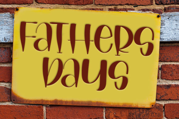 Fathers Days: A Joyful Handwritten Font for Crafters