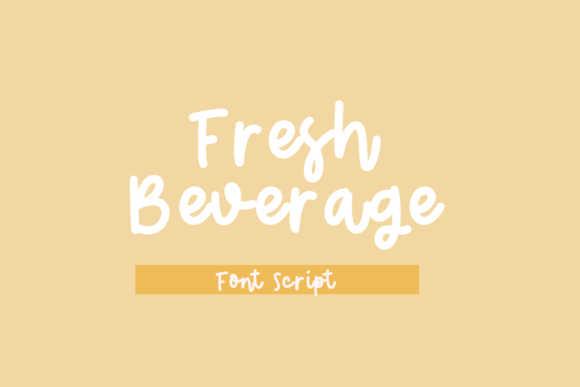 Fresh Beverage: A Handwritten Font for Modern Web Design
