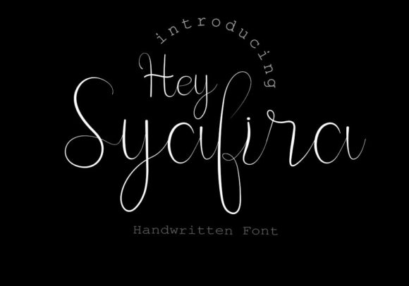 Hey Syafira: A Delicate Script Font for Branding
