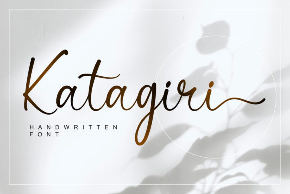 Katagiri: A Premium Handwritten Font for Business