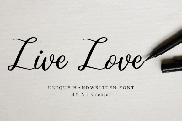 Live Love: A Distinct Handwritten Font for Crafters