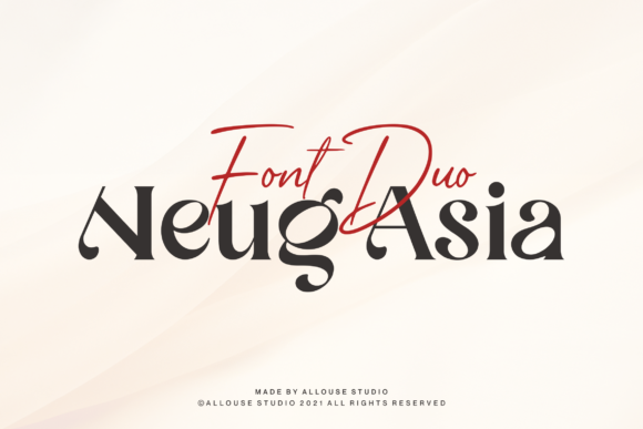 Neug Asia: A Premium Serif and Script Font for Web Design