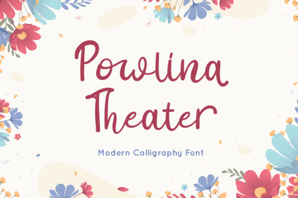 Powlina Theater: A Script Font for Campaigns