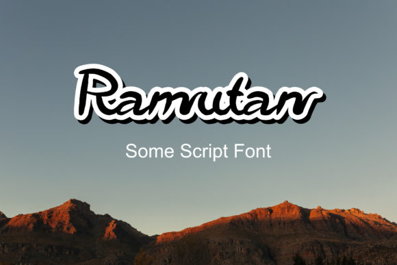 Ramutan: A Stylish Script Font for Brand Identity