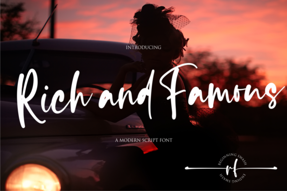 Rich and Famous: A Script Font for Makers