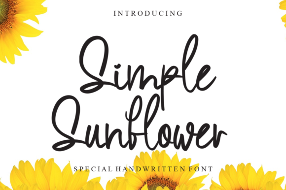 Simple Sunflower: A Handwritten Font for Web Design