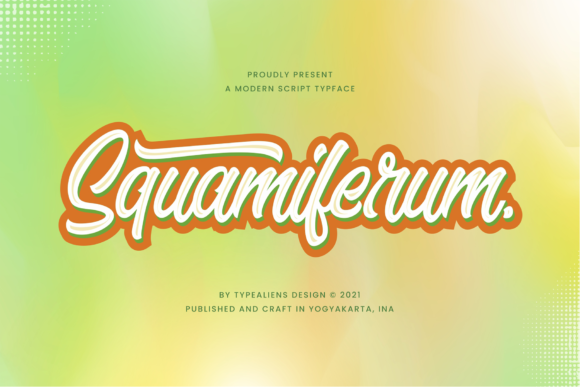 Squamiferum: A Bold Handwritten Font for Branding