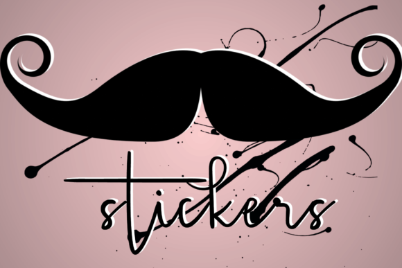 Stickers: A Handwritten Font for Editorial Design