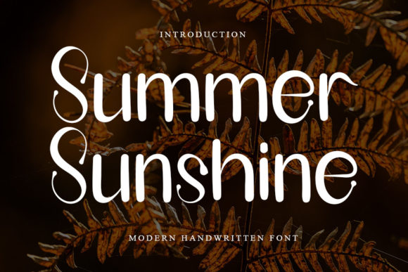 Summer Sunshine: A Friendly Handwritten Font for Brands