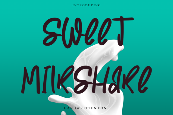 Sweet Milkshake: A Handwritten Font for Web Design