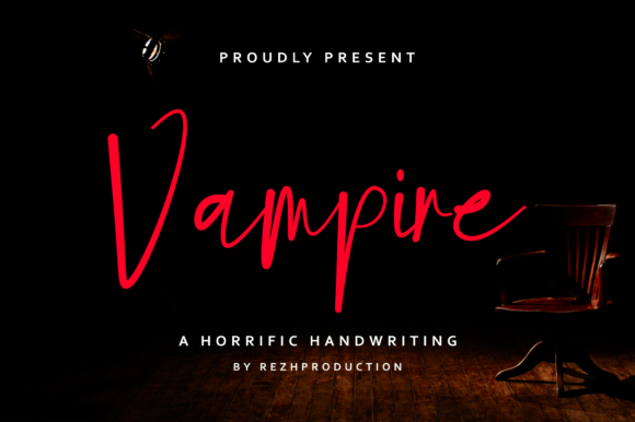 Vampire: A Stylish Script Font for Brand Identity