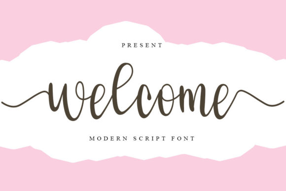 Welcome Font: A Handwritten Typeface for Web Design